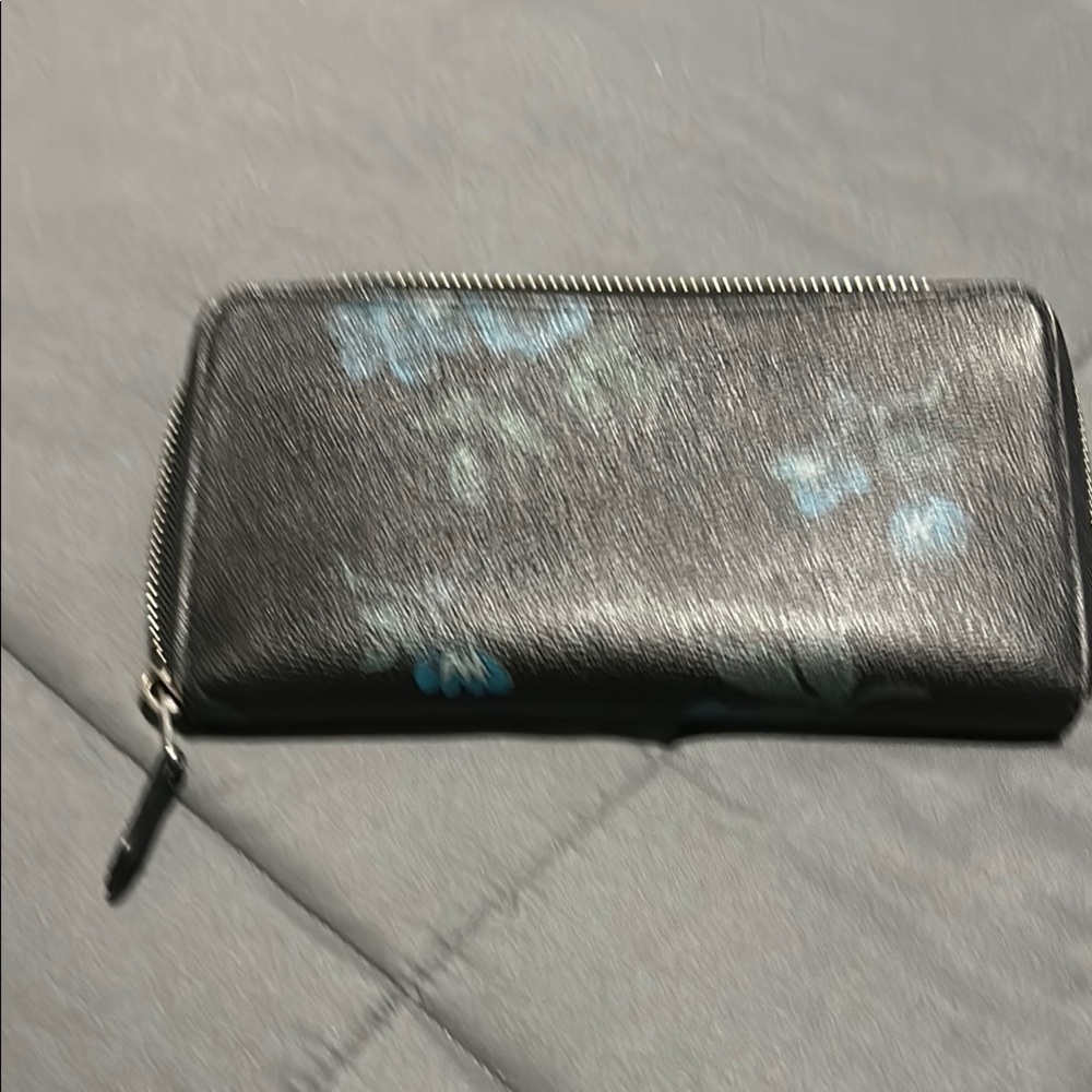 EUC COACH ZIP WALLET WITH VICTORIAN FLORAL PRINT - Picture 5 of 5